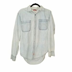 Vintage 90's Red Label Levi's Classic Denim Chambray Button Down